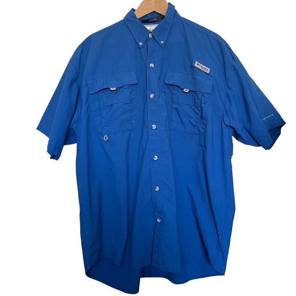 Columbia PFG Bahama Shirt Omni-Shade Fishing Outdoor Size Large‎ - Picture 6 of 6